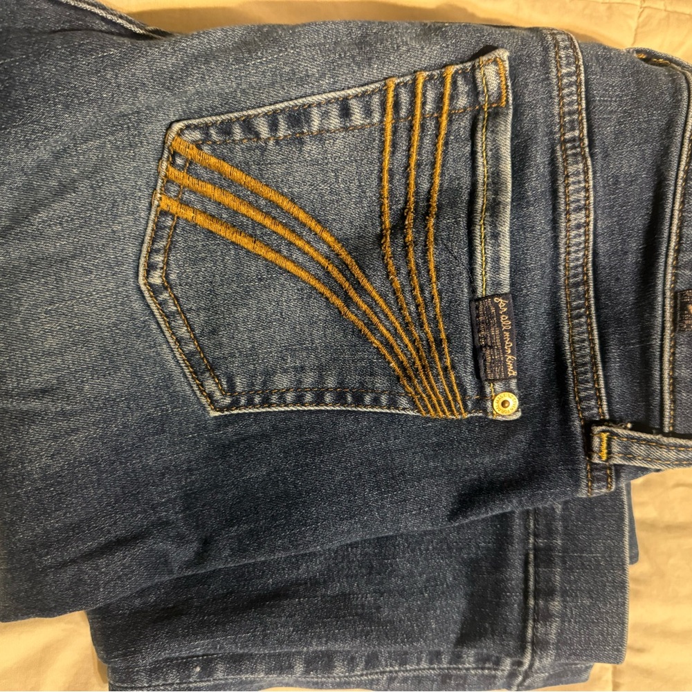 7 For All Mankind Tailorless Dojo Trouser Jeans. Size 25.